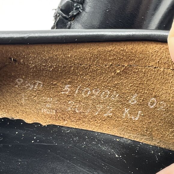 Florsheim Men's Loafer Dress Shoes Black Leather Moc Toe Tasseled Slip On 9.5 D - Picture 10 of 11